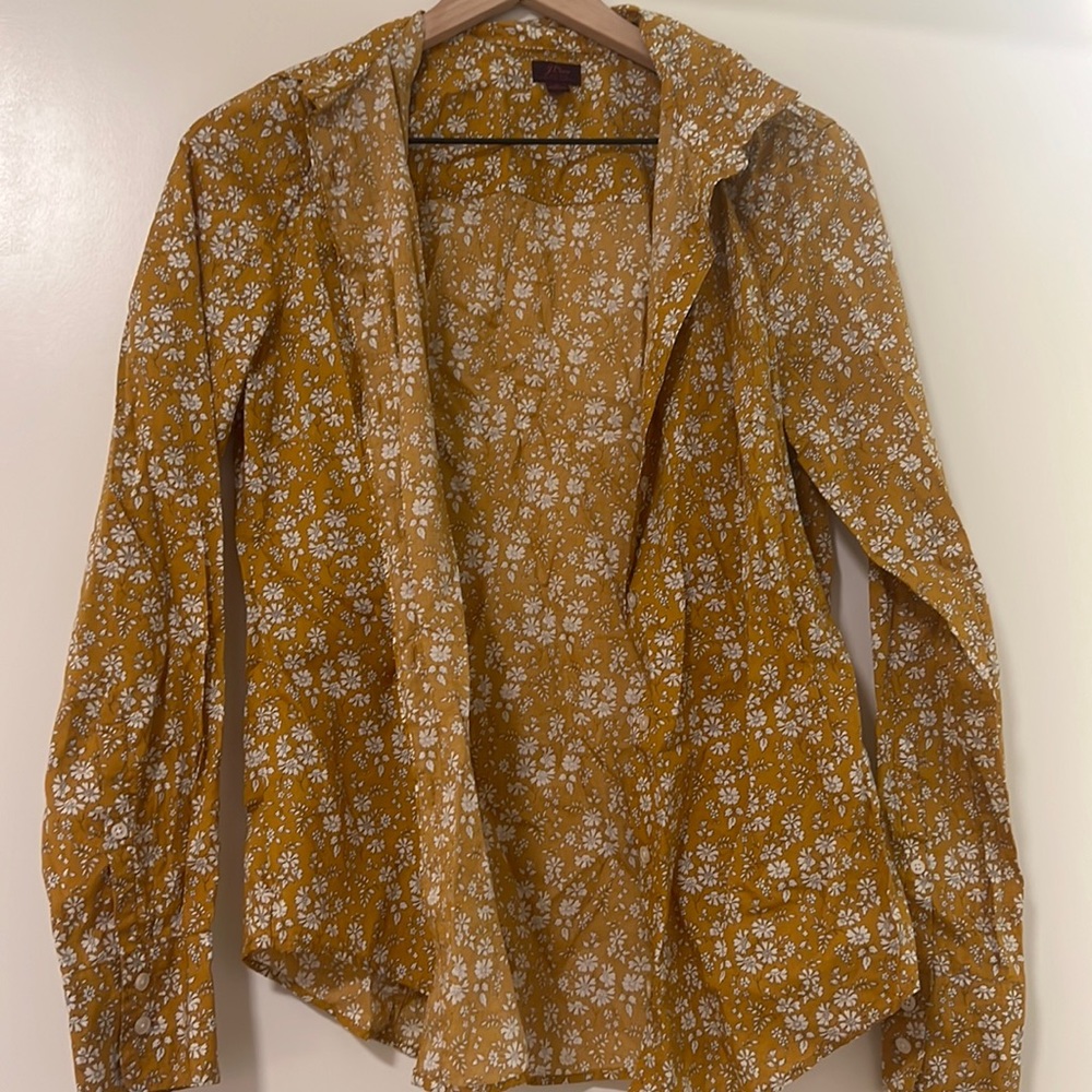 Floral button down shirt